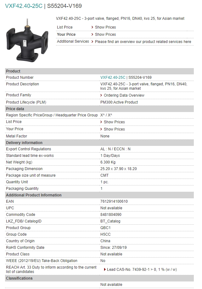 S55204-V169 VXF42.40-25C
