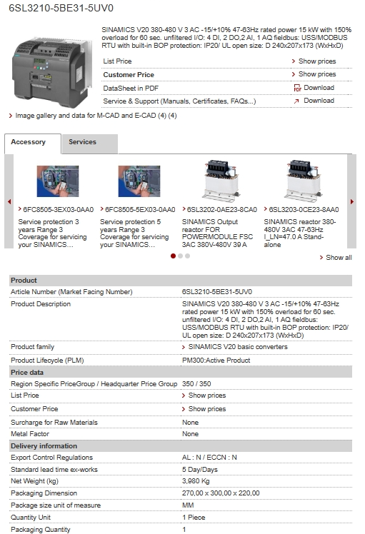 6SL3210-5BE31-5UV0