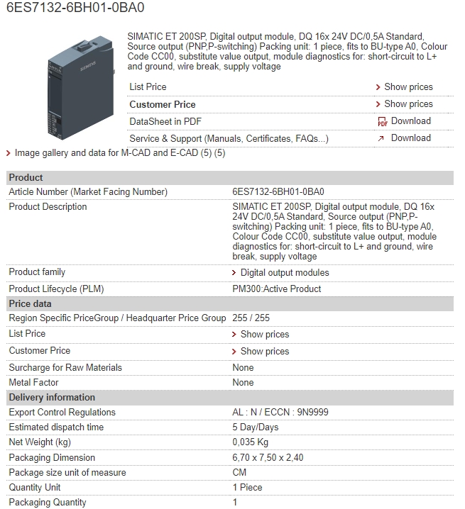 6ES7132-6BH01-0BA0