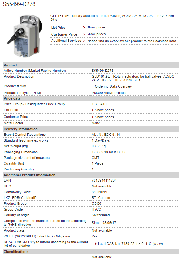 Siemens S55499-D278