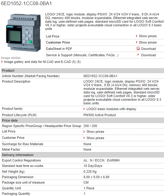 6ED1052-1CC08-0BA1