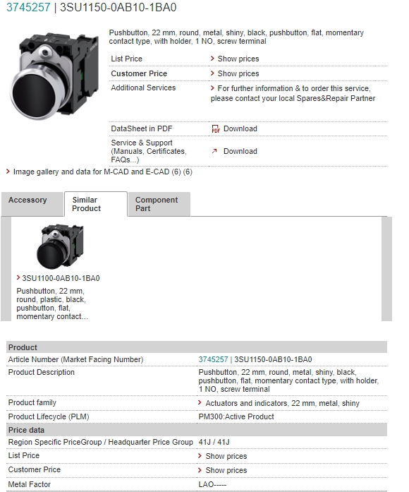 3SU1150-0AB10-1BA0