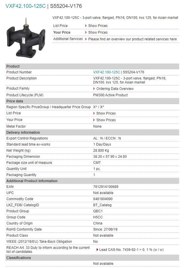 S55204-V176 VXF42.100-125C