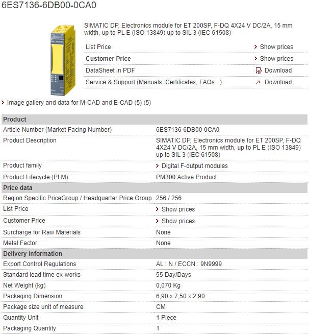 6ES7136-6DB00-0CA0