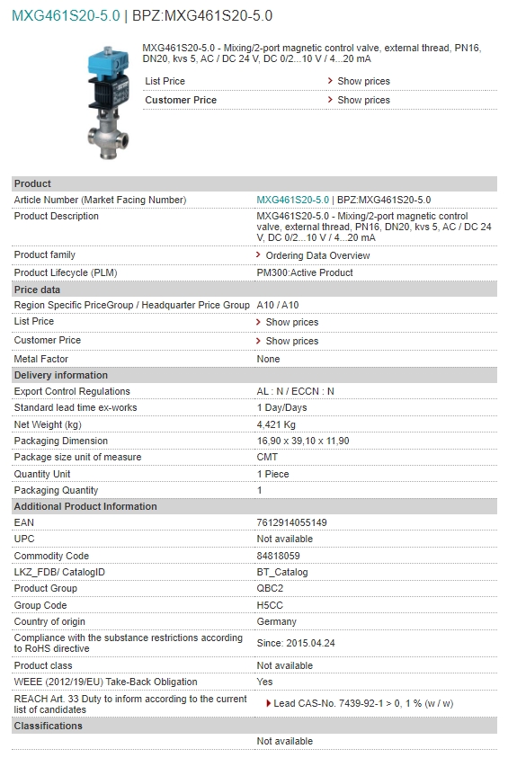 BPZ:MXG461S20-5.0