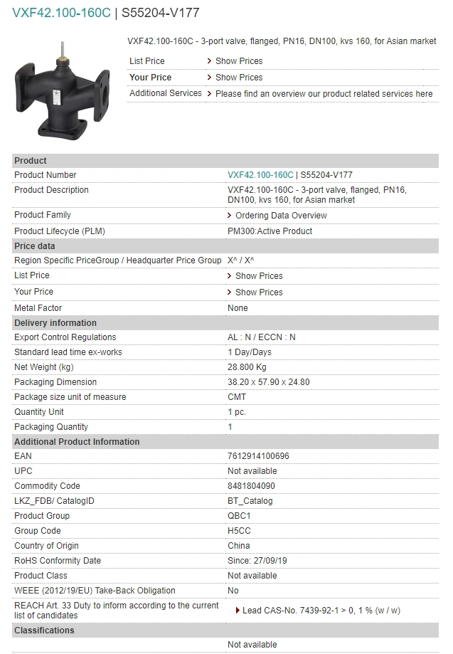S55204-V177 VXF42.100-160C