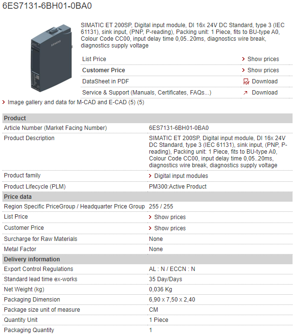 6ES7131-6BH01-0BA0