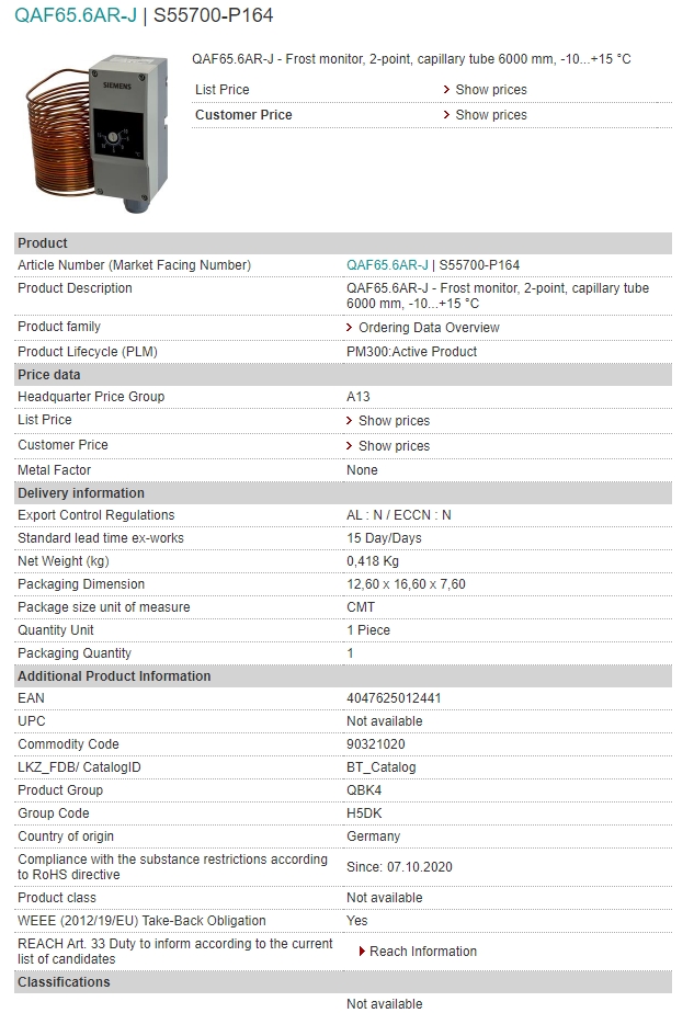S55700-P164 QAF65.6AR-J