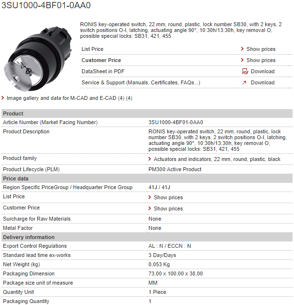 3SU1000-4BF01-0AA0