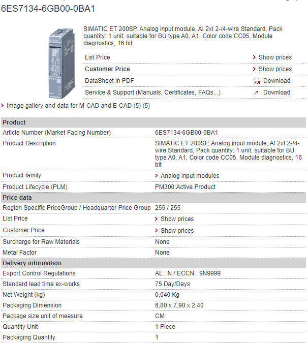 6ES7134-6GB00-0BA1