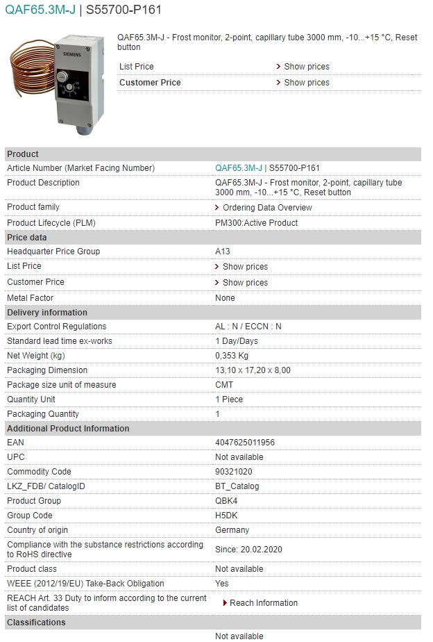 S55700-P161 QAF65.3M-J