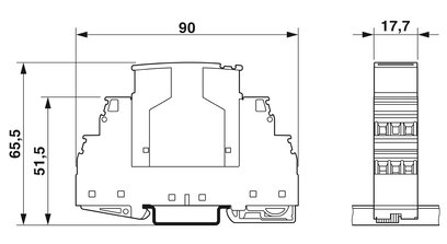 PT 1X2-12DC-ST - Surge protection plug - 2856029