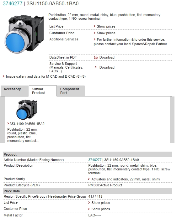 3SU1150-0AB50-1BA0