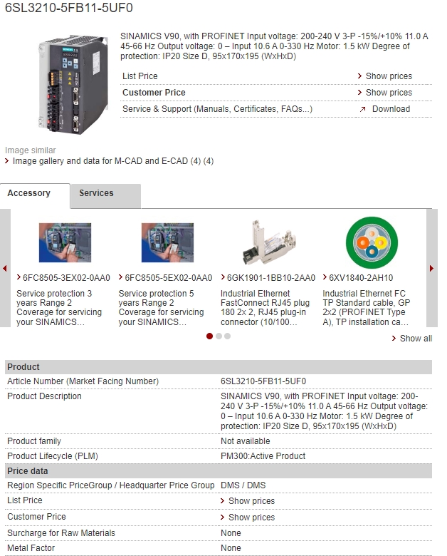 6SL3210-5FB11-5UF0