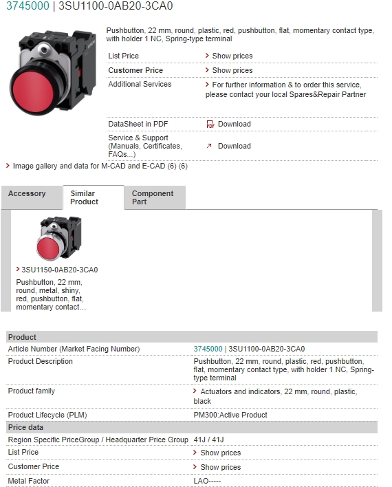 3SU1100-0AB20-3CA0