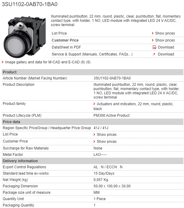 3SU1102-0AB70-1BA0