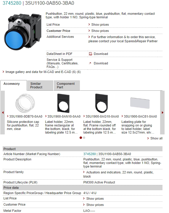 3SU1100-0AB50-3BA0