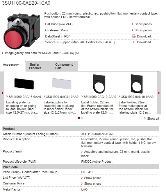 3SU1100-0AB20-1CA0
