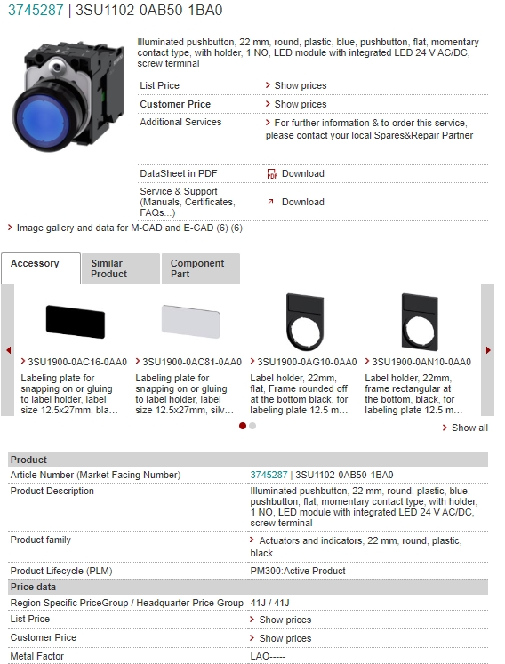3SU1102-0AB50-1BA0