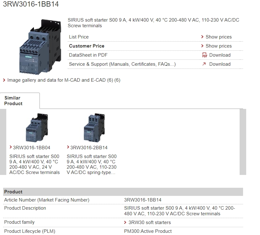 3RW3016-1BB14