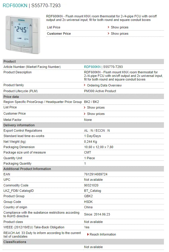 S55770-T293 RDF600KN