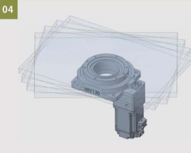 Application of large inertia vehicle to rotate at any angle
