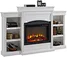 white electric fireplace