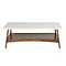 Thewhite pedestal coffee table, with its elegant lines and delicate texture, makes people feel the perfect combination of classical and modern, interweaving time and space.