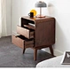 wooden bedside table