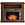Brown fireplace