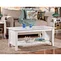 white coffee table