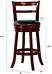 best swivel bar stools with backs