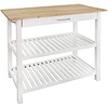 Our rustic wood kitchen island has a beautiful design, exquisite craftsmanship, and excellent quality, with unique charm. These tables are made of high-quality materials, sturdy and durable, and can withstand daily wear and scratches.