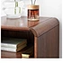 wooden bedside table