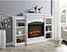 white electric fireplace