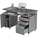 Create a cozy home with ourwork desk with storage. Unique design style and exquisite craftsmanship add a touch of quality and style to the home. Buy now and enjoy special discounts, don't miss out!