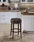 blue swivel bar stools