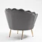 velvet high back armchair
