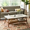 white coffee table