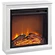 The large white electric fireplace, with its heaviness and stability, gives people a strong sense of peace of mind, as if all restlessness and irritability can be calmed and comforted in front of it.