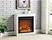 electric fireplace white