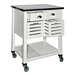wood kitchen cart