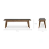 wood upholstered bench