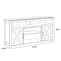 electric fireplace tv stand