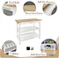 rustic wood kitchen island