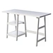 modern white wood desk