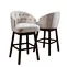 Having this modern wood counter stools is like embracing a warm harbor. It has become a highlight and unique color combination in home life with its minimalist design and exquisite craftsmanship