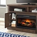wood burning fireplace