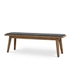 The design of the small wood upholstered bench is simple and practical, and its appearance is simple and natural, making it an indispensable part of people's lives.