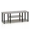 The white tv console table is made of exquisite wood, with a smooth and textured surface, which is not only comfortable and durable, but also adds an elegant atmosphere.